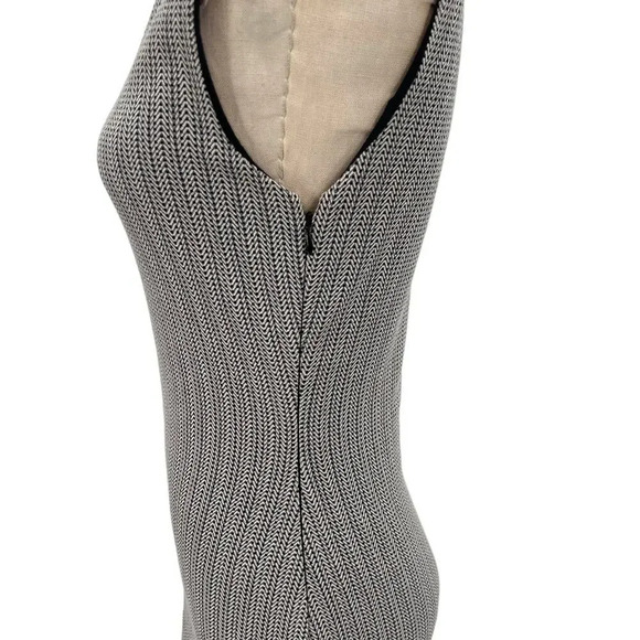 Reiss Marte Textured Sheath Dress Tweed Blue Gray Sleeveless Size US 6 - Picture 8 of 12